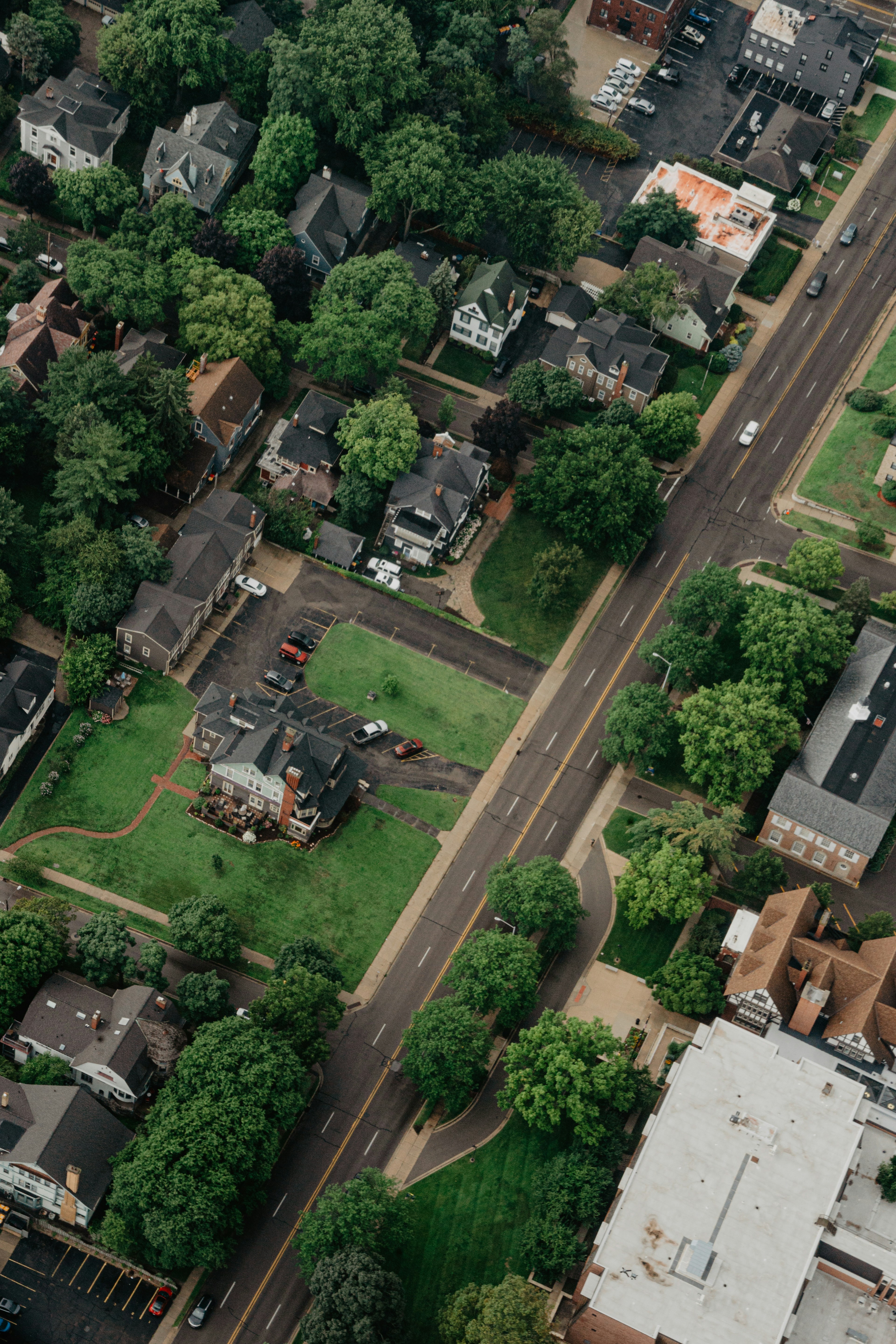 Midwest residential aerial
